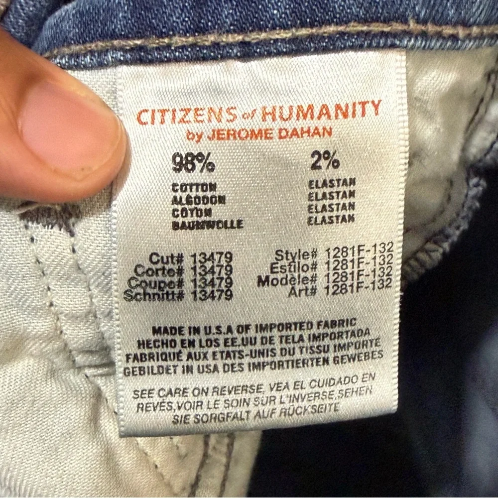 Citizens of Humanity Kelly Jeans Women's 29 Low Rise Bootcut Leg Relaxed Denim